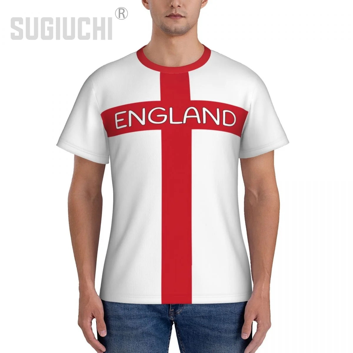 Tight Sports T-shirt England Flag Emblem 3D For Men Women Tees jersey Clothes Soccer Football Fans Gift Patriotic T shirt