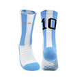 Football Kids 10# 2025 Socks New Yellow Blue Number Soccer Men's Sports Short Socks Outdoor Running Fast-drying Breathable Non-S