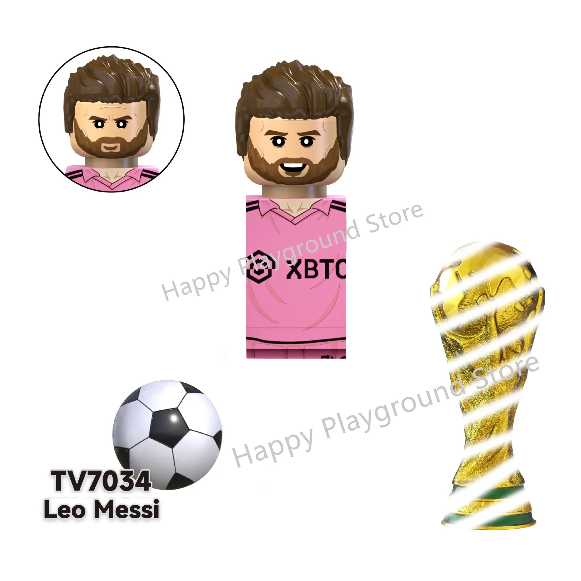 Football Stars Figure Sport Player Bailey Messi Ronaldo Building Blocks Bricks Mini Action Figures Toys For Kids Christmas Gifts