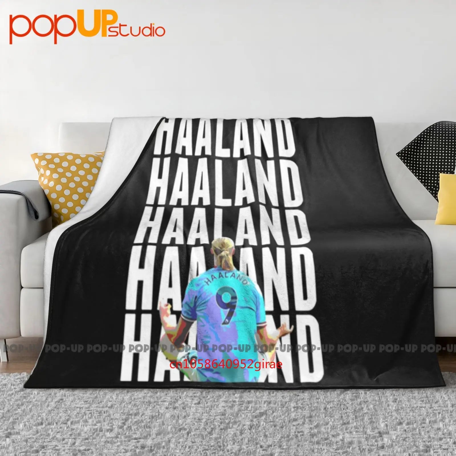 Haaland Meditating Erling Style Ultra-Soft Blanket Quilt Winter Sofa Cover Bed Covers