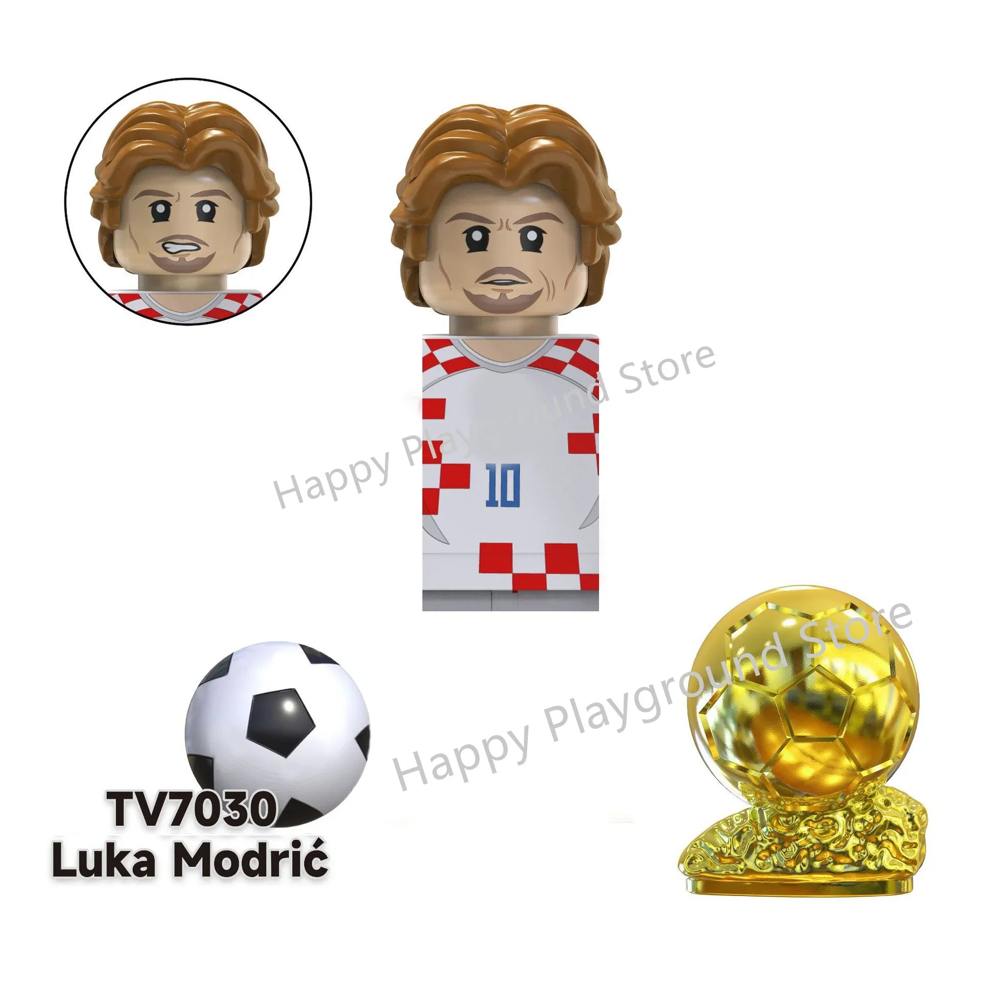 Football Stars Figure Sport Player Bailey Messi Ronaldo Building Blocks Bricks Mini Action Figures Toys For Kids Christmas Gifts