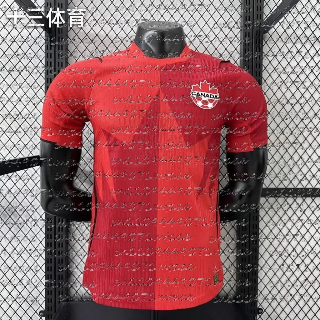 New 2026 Canada National Football Jersey Unisex Summer Breathable Quick Dry Lightweight Sports T-shirt Fashion FamilyMatching
