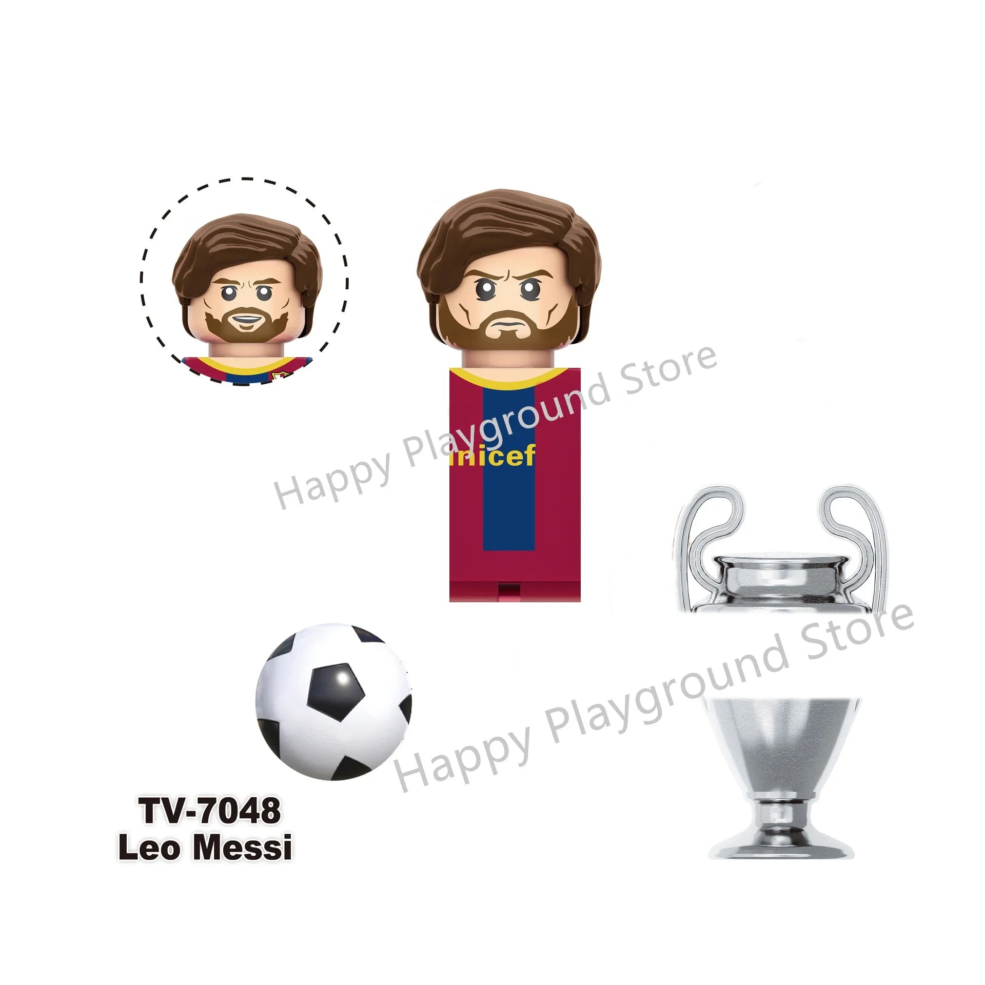 Football Stars Figure Sport Player Bailey Messi Ronaldo Building Blocks Bricks Mini Action Figures Toys For Kids Christmas Gifts