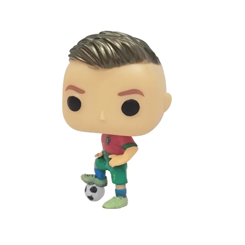 PopRonaldo 7 Messi 20 Mbappe 7 Football 10 Neymar Stars Decoration Action Figure Collection Model Birthday Toy Christmas Gifts