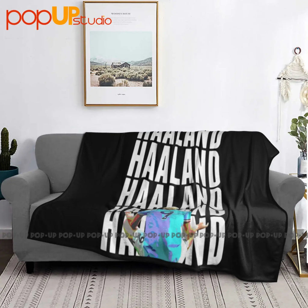 Haaland Meditating Erling Style Ultra-Soft Blanket Quilt Winter Sofa Cover Bed Covers