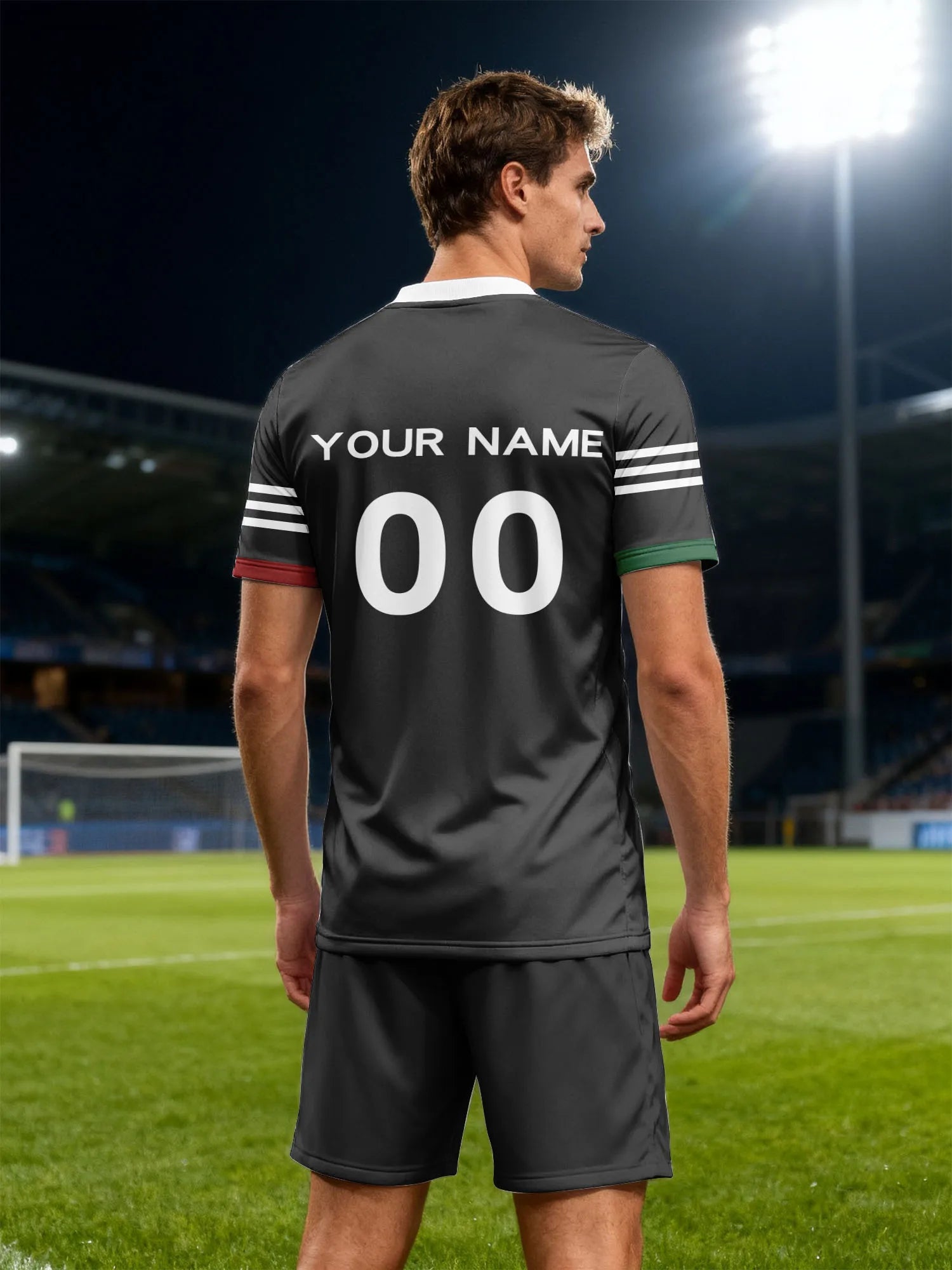 Custom Soccer Jersey With Custom Image, Number And Name, casual street daily wear fan apparel