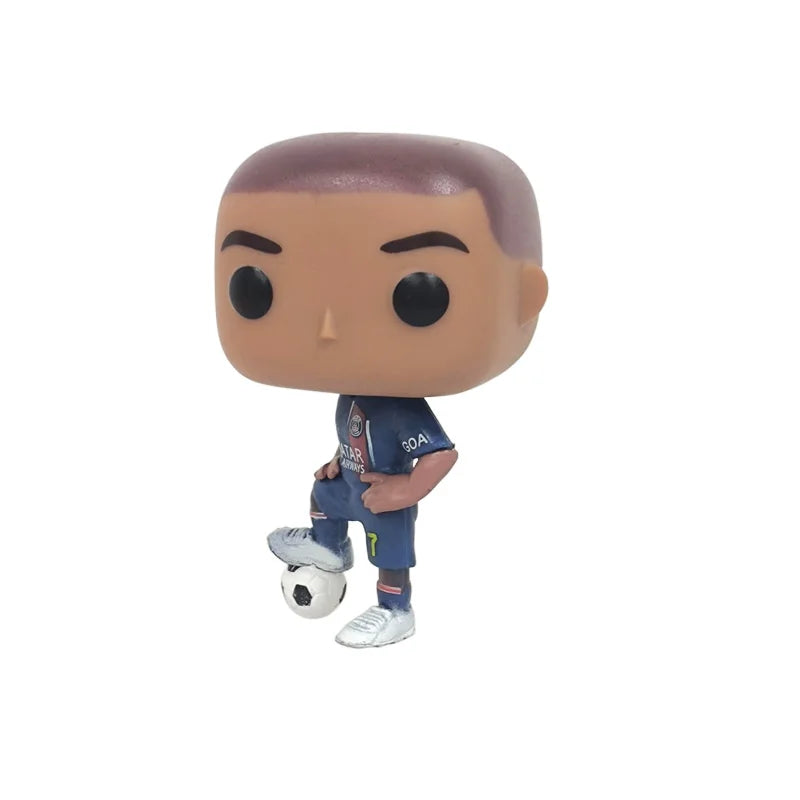 PopRonaldo 7 Messi 20 Mbappe 7 Football 10 Neymar Stars Decoration Action Figure Collection Model Birthday Toy Christmas Gifts