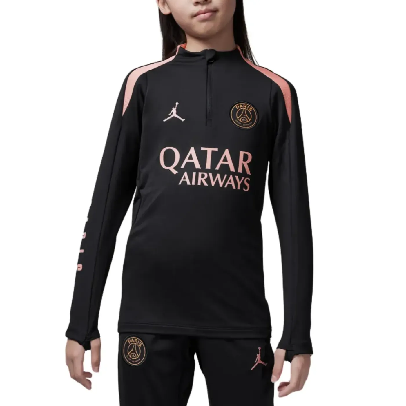Kids - Jordan x PSG black UCL training technical tracksuit 2024/25 - Jordan
