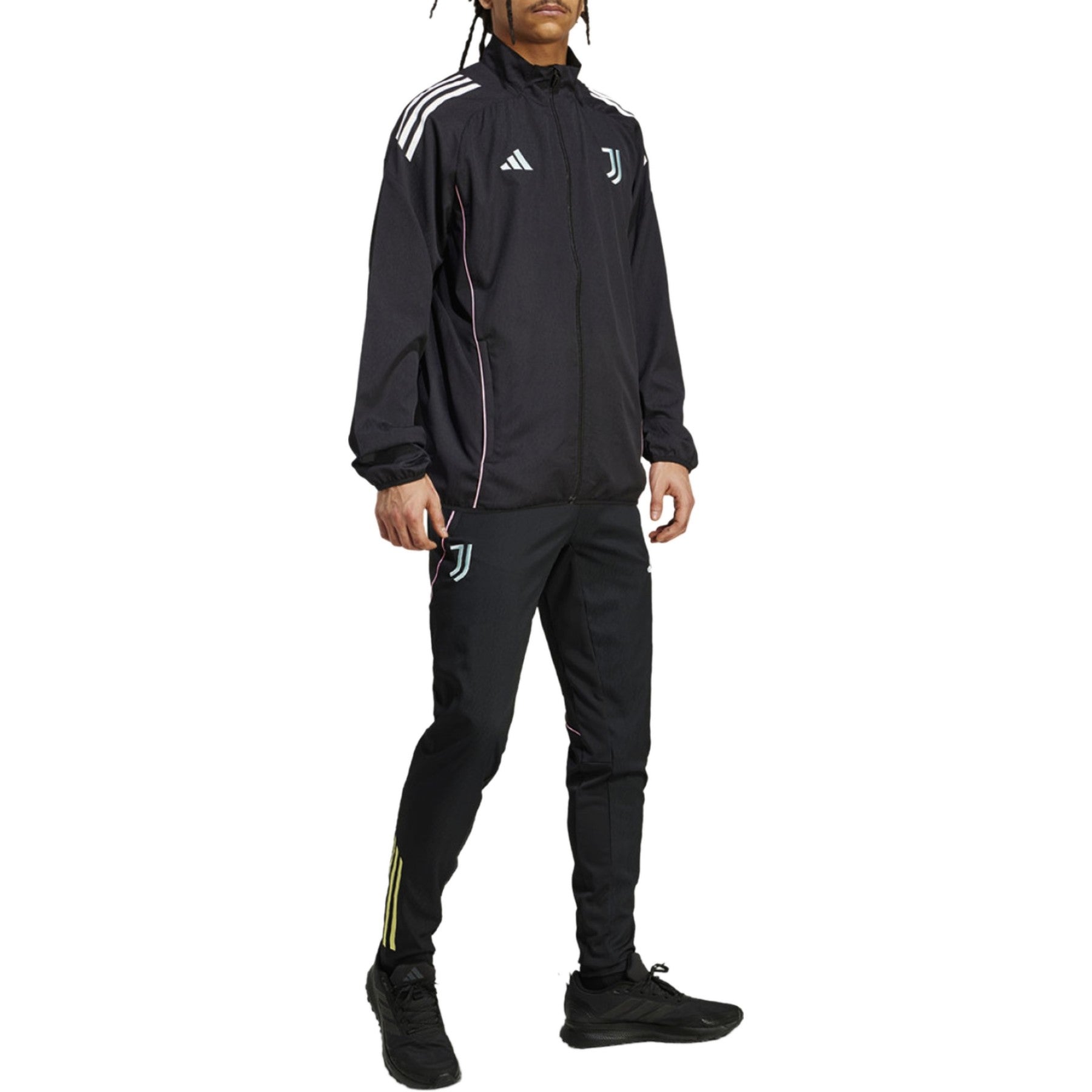 Juventus black training presentation soccer tracksuit 2025/26 - Adidas