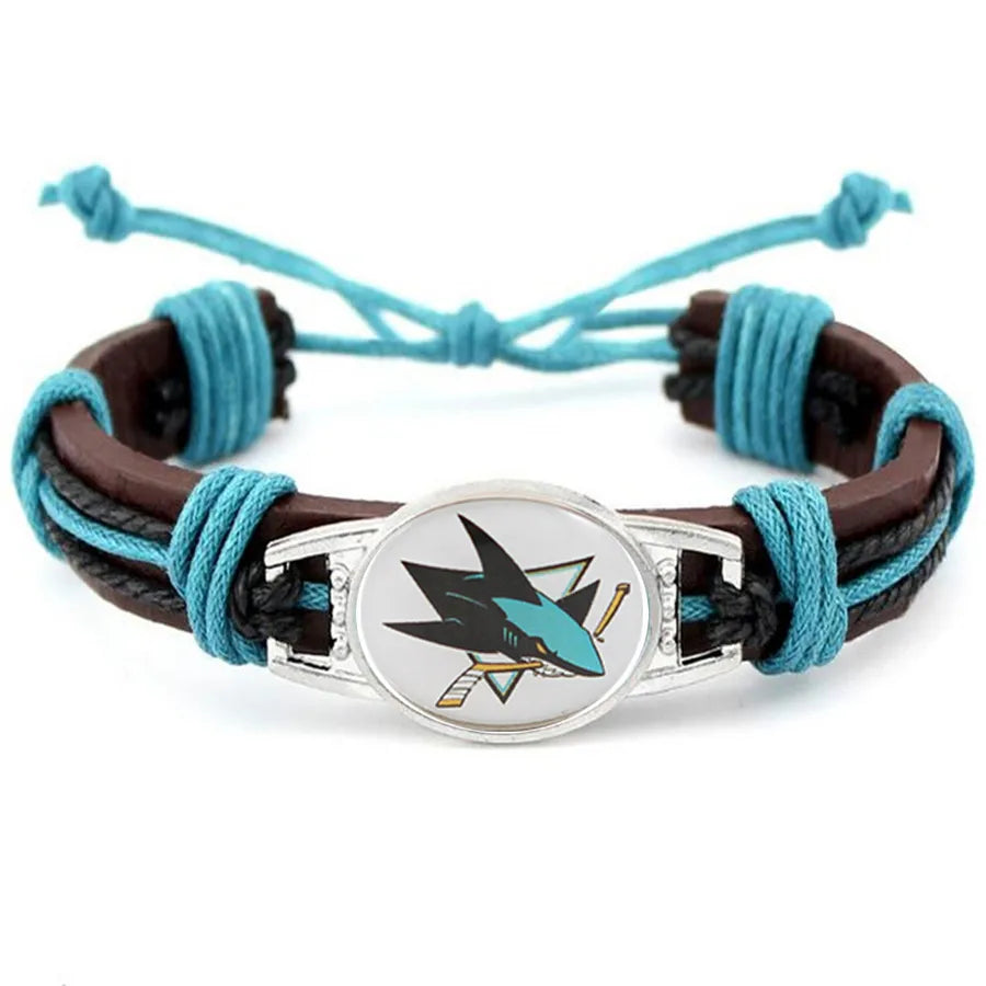 Hot NHL National Hockey League National Hockey League Leather Bracelet
