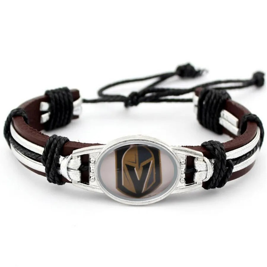 Hot NHL National Hockey League National Hockey League Leather Bracelet