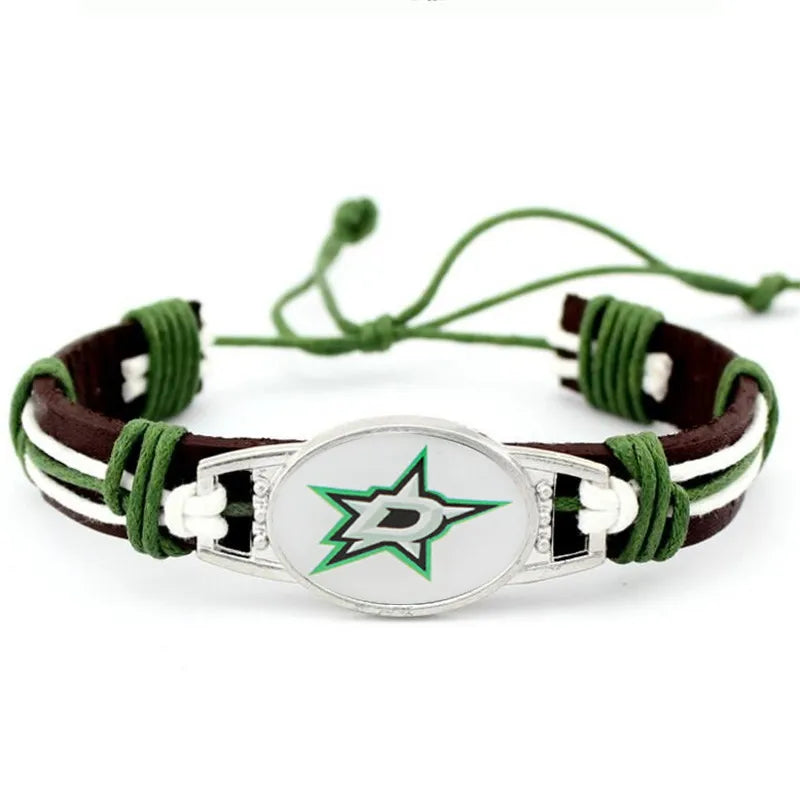 Hot NHL National Hockey League National Hockey League Leather Bracelet