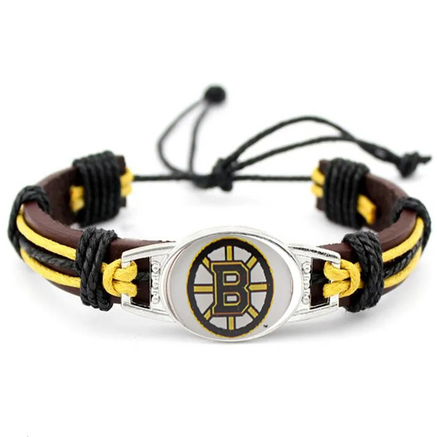 Hot NHL National Hockey League National Hockey League Leather Bracelet