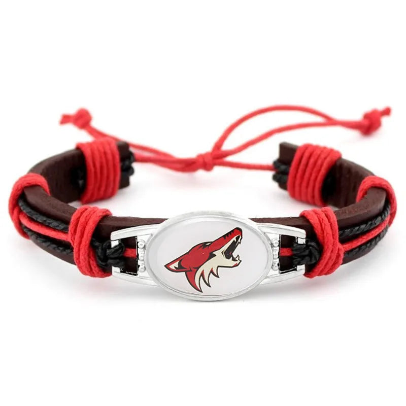 Hot NHL National Hockey League National Hockey League Leather Bracelet
