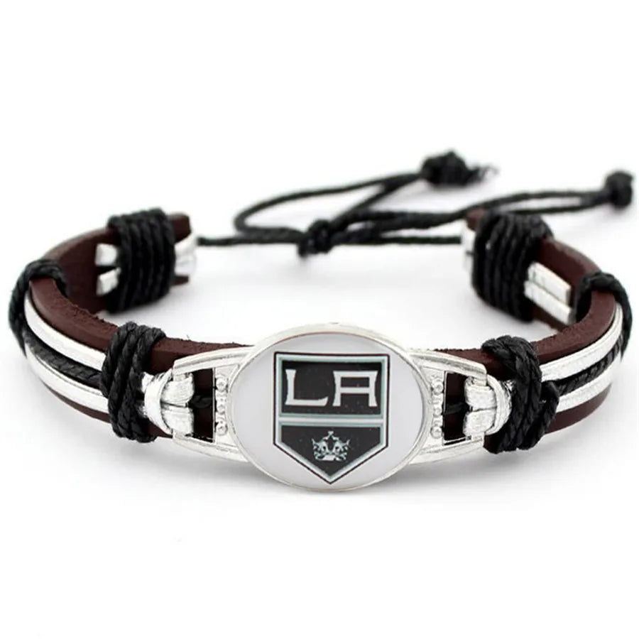 Hot NHL National Hockey League National Hockey League Leather Bracelet