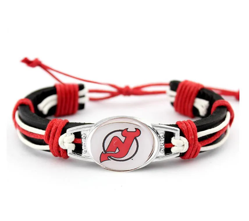 Hot NHL National Hockey League National Hockey League Leather Bracelet