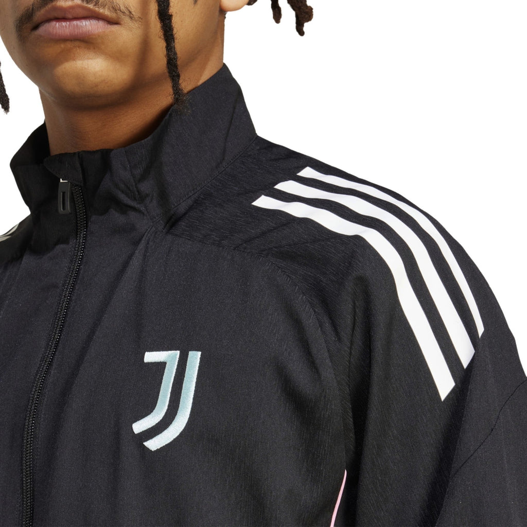 Juventus black training presentation soccer tracksuit 2025/26 - Adidas